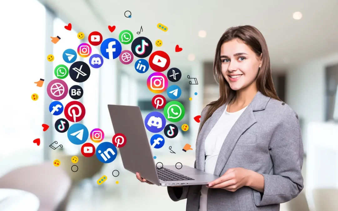 Social media posting for business