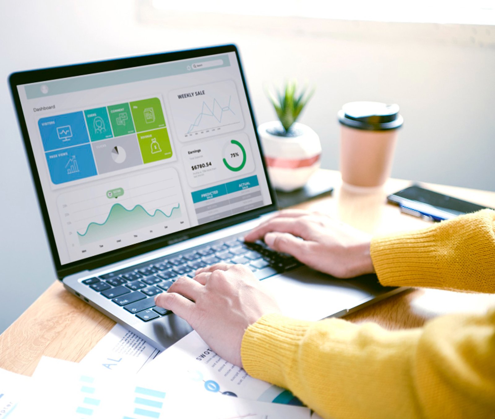 Social media posting for business